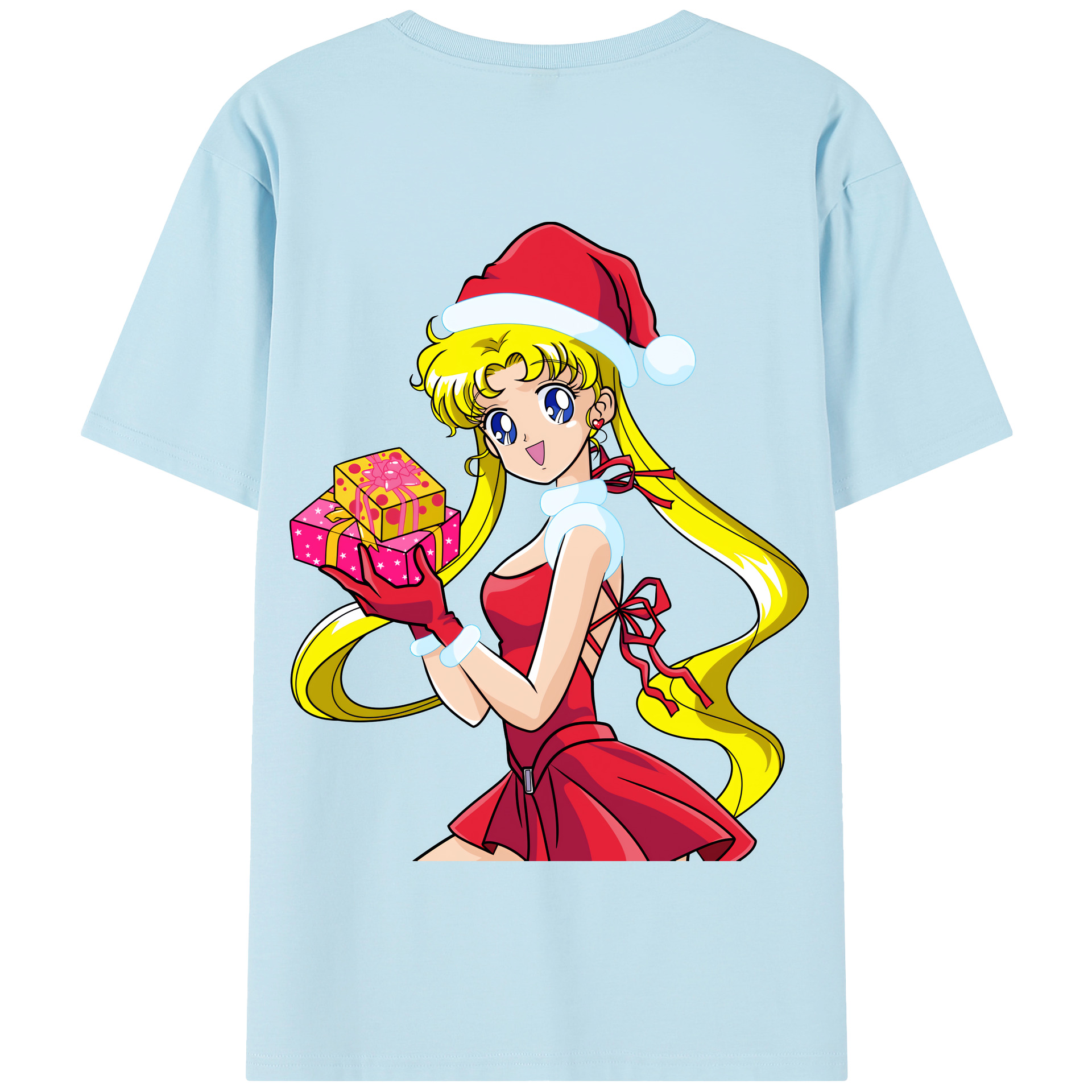 （画像用） 美少女戦士セーラームーン 月野 うさぎ つきの うさぎ Sailor Moon Tsukino Usagi 綿100％半袖Tシャツ（背面プリント）